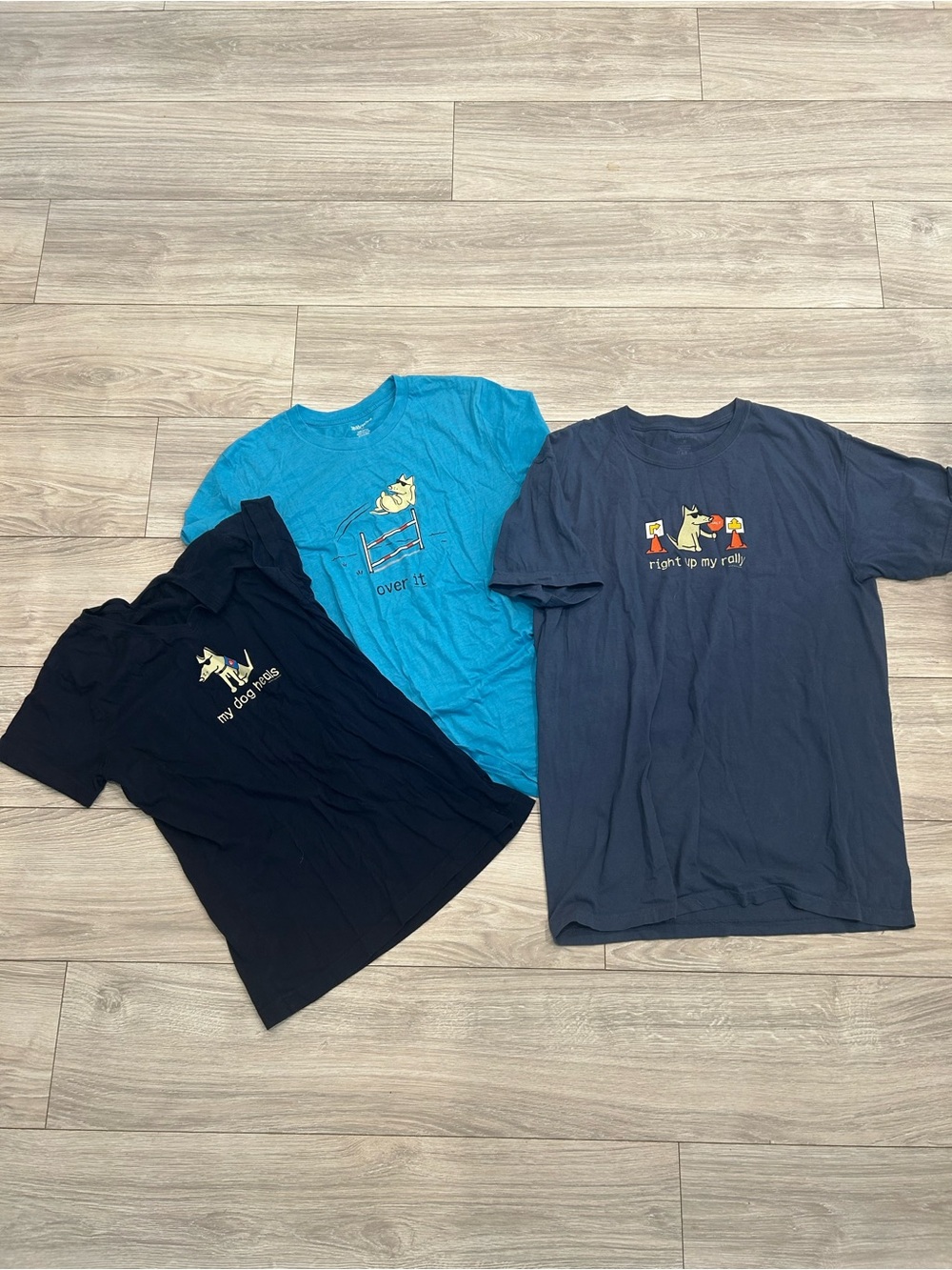 Set of 3 Med Teddy The Dog Shirts